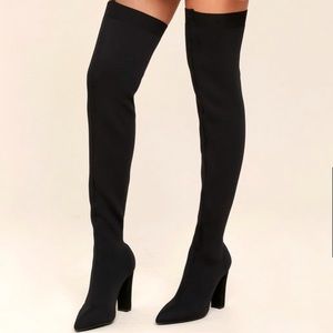 Lulu’s Alyce over the knee sock boots